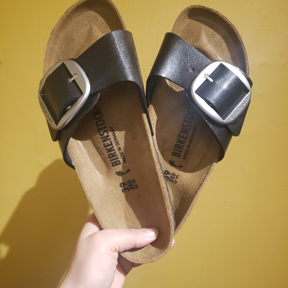 Birkenstock Madrid Big Buckle Black
